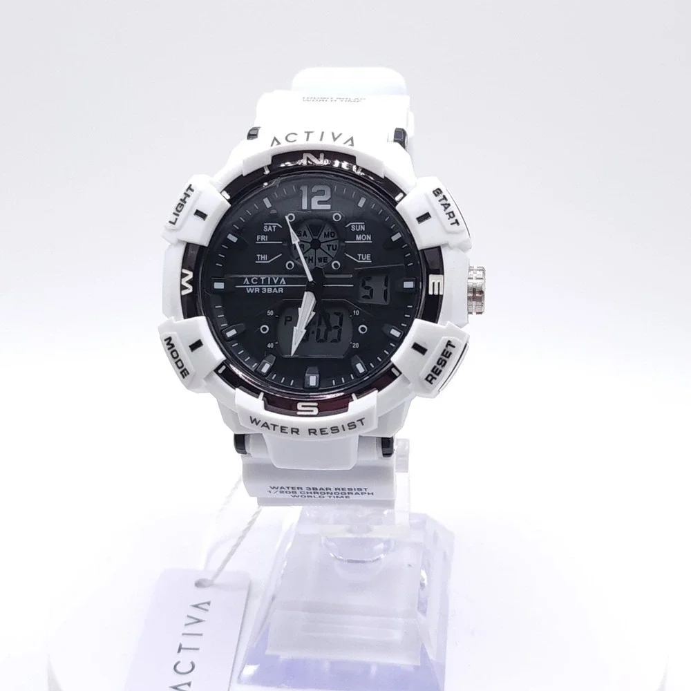 Activa X Invicta ACW8045-001 Digital Watch 53mm White New
